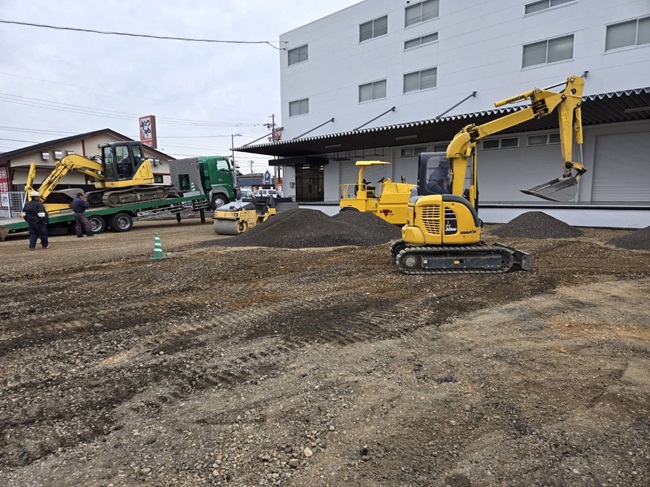 施工途中