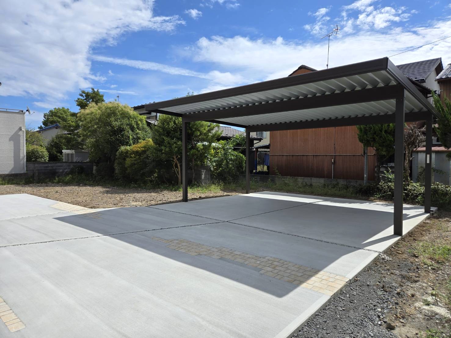 ｶｰﾎﾟｰﾄ 2台用を設置しました。